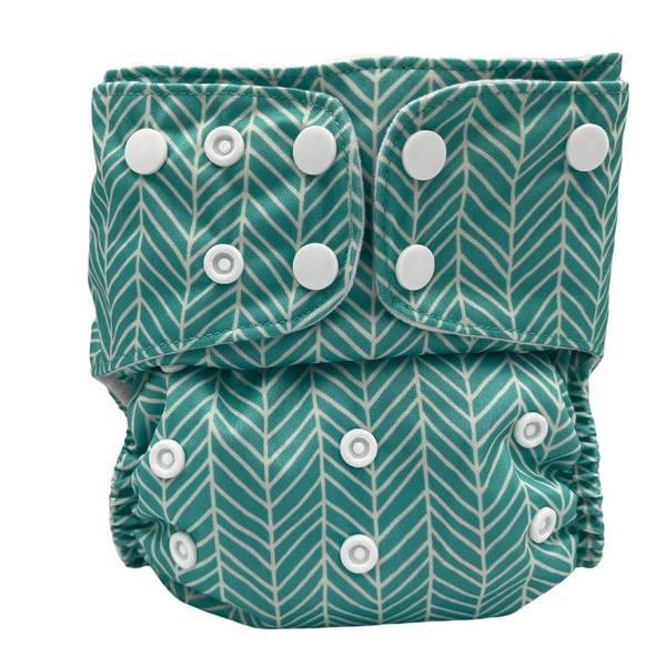 One Size 2.0 - Green Stripes
