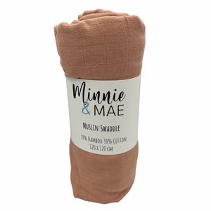 Muslin Swaddle- Terracotta