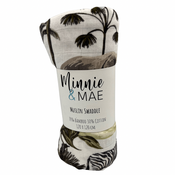 Muslin Swaddle- Safari