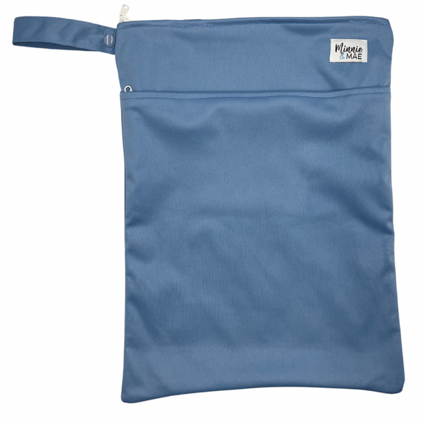 Double Pocket Wetbag - Dusty Blue