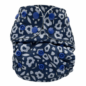 Newborn Nappy 2.0 - Navy Floral